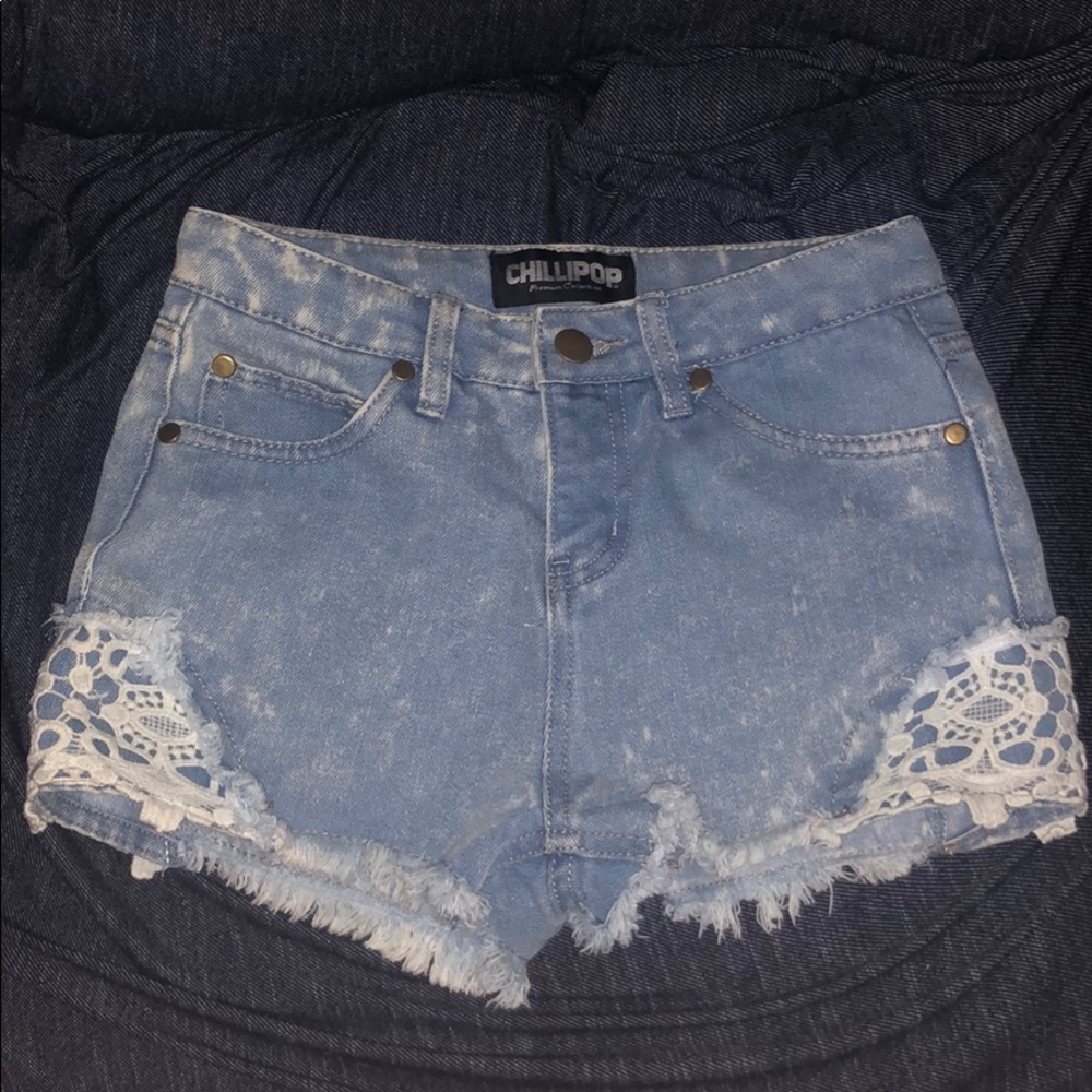 denim shorts